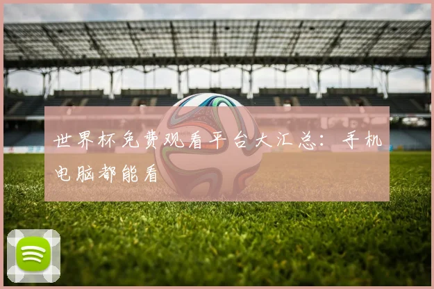 世界杯免费观看平台大汇总：手机电脑都能看
